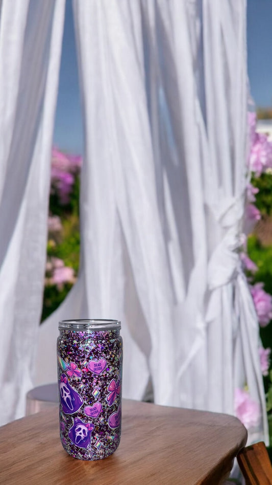 16oz Snow Globe Tumbler Cups
